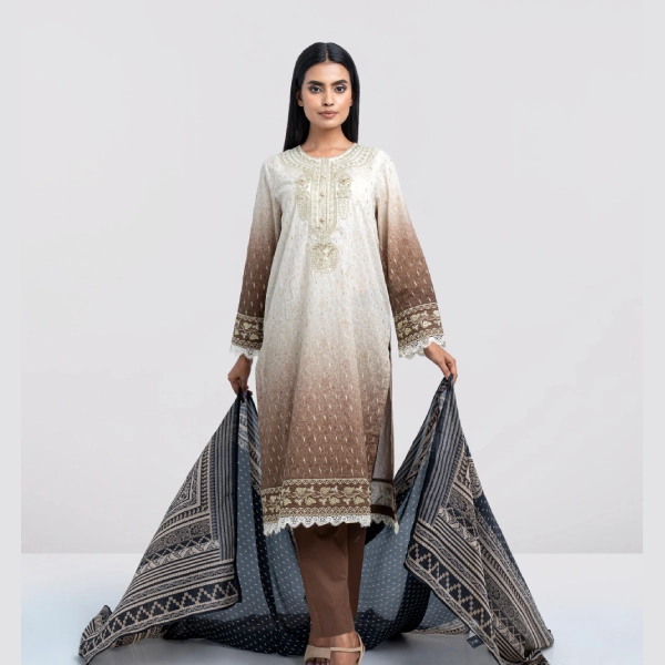 Smart Fit Digital Printed Three-Piece Lawn